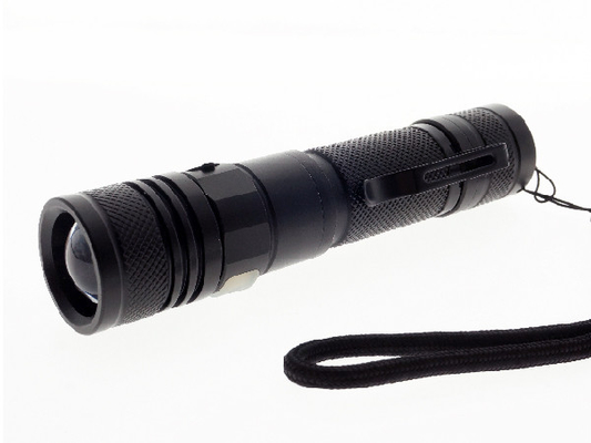 Zooming Hand Strap Small Rechargeable Torch , Usb Rechargeable Led Torch