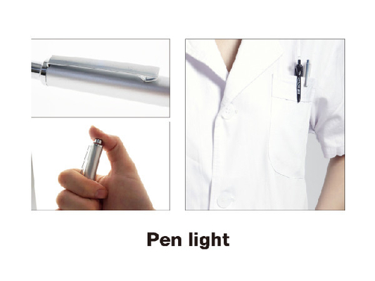 doctor pen 2*AAA batteries tail switch warm light diagnose pocket flashlight for doctor