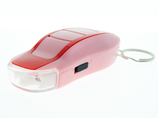 Mini Size Keychain Dynamo LED Flashlight Plastic Material 80 * 44 * 25mm