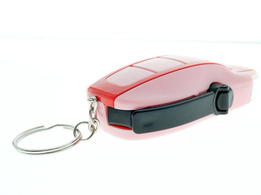 Mini Size Keychain Dynamo LED Flashlight Plastic Material 80 * 44 * 25mm