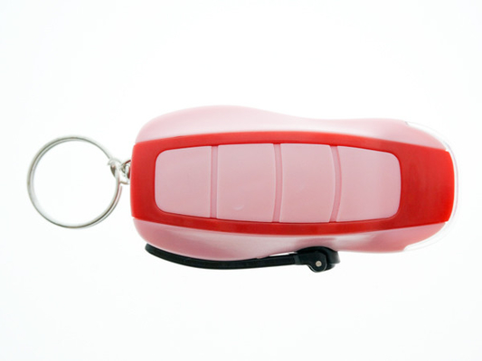 Mini Size Keychain Dynamo LED Flashlight Plastic Material 80 * 44 * 25mm