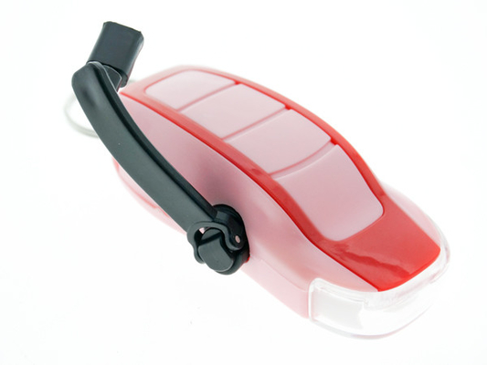 Mini Size Keychain Dynamo LED Flashlight Plastic Material 80 * 44 * 25mm