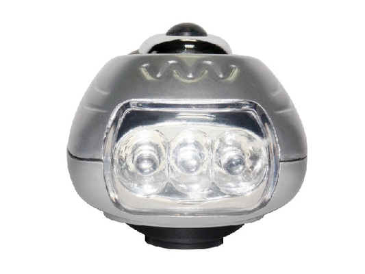 Rechargeable Self Charging Led Dynamo Flashlight , Plastic Dynamo Crank Flashlight