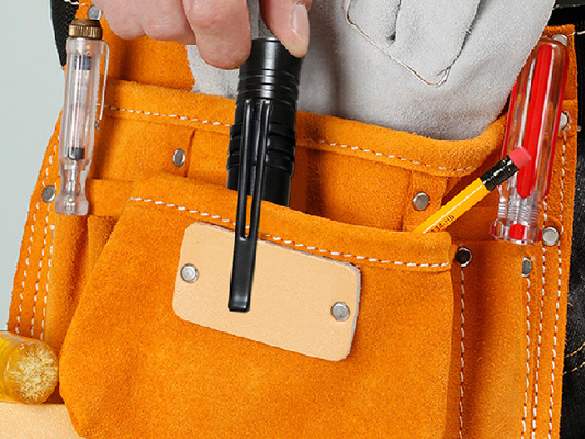 Household 130 Lumen Led Flashlight Hand Size High Brightness With Pen Clip
