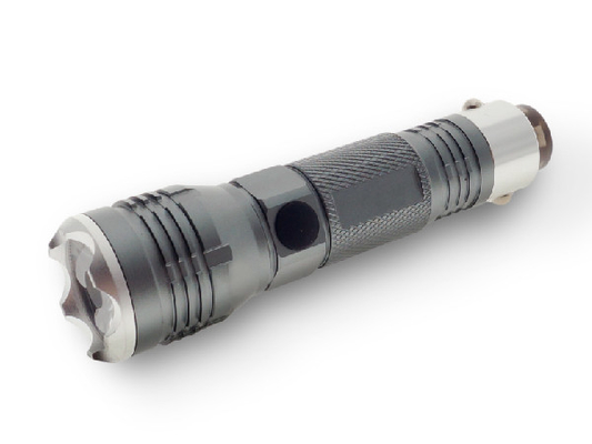 Aluminum Rechargeable Led Flashlight , Household 300 Lumen Led Flashlight