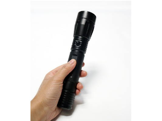 IPX7 Aircraft Led Camping Flashlight , Black Led Flashlight For Camping
