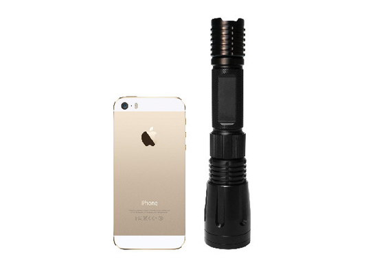 Self Defense Rechargeable LED Flashlight IPX7 Military Grade Black Color