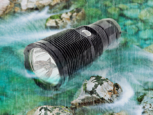 Water Resistant Ncerechargeable Led Torch , Rechargeable Tactical Flashlight