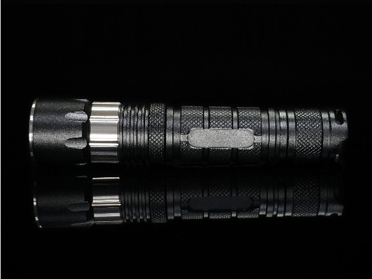 High Power Cree Tactical Flashlight , Heat Resistant Flashlight With Hand Strap