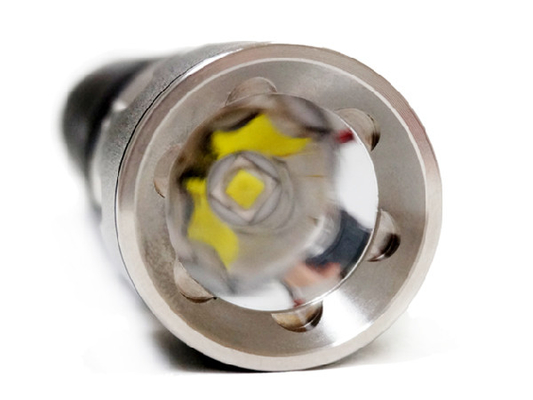 High Brightness Firefighter LED Flashlight Flat Lens Type 1m Impact Resistance