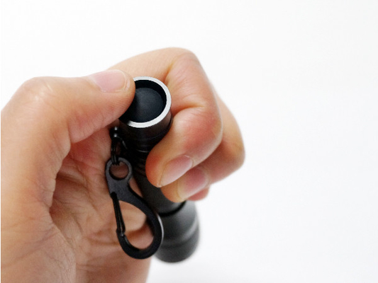 Aluminum Alloy Hand Torch LED Keychain Flashlight 40m Beam Distance