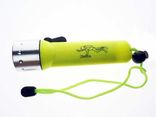 Professional Underwater Led Flashlight , 30 Meters Underwater Diving Flashlight