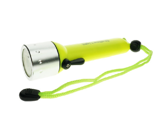 Professional Underwater Led Flashlight , 30 Meters Underwater Diving Flashlight