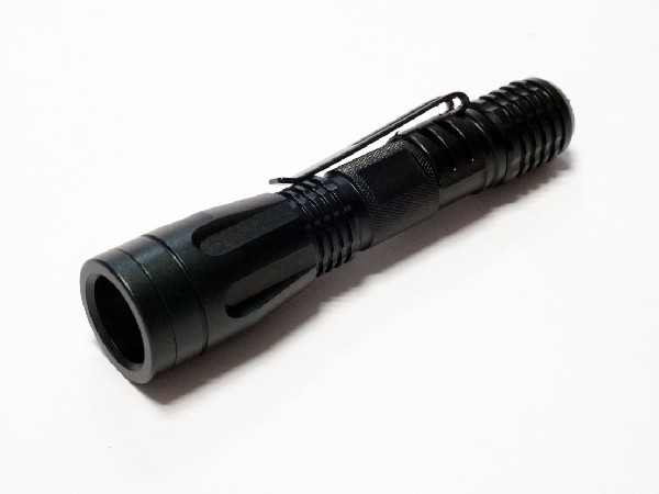 Aero Grade Waterproof Keychain Flashlight , Mini Keychain Torch Black Color