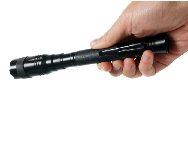 Aluminum Alloy LED Pen Flashlight Customized Portable Type With Pocket Clip